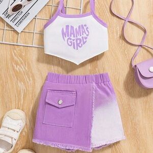 Kids two piece mama girl set. 9-12 runs big